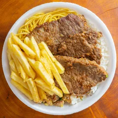 Bife com Fritas