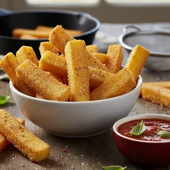 Porção polenta frita