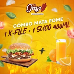 Combo Mata Fome - 1 X - Filé + 1 Suco de 400ml