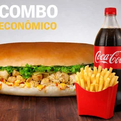 Combo Econômico - Calota Frango + Coca 1L + Fritas M