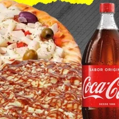 Pizza Grande Tradicional + Pizza Média Doce + Coca-Cola 1l Grátis