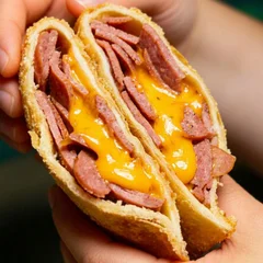 Pastel 22 - Calabresa com cheddar