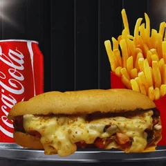 Combo de Costela do Bellas, Lanche + Coca-Cola Lata 350ml + Batata Frita