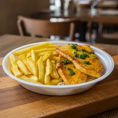 Filé de Frango Grelhado com Fritas