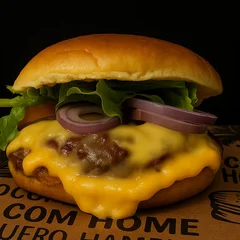 On Board Foguete 2.0 - Burguer 120g - queijo prato - bacon - salada