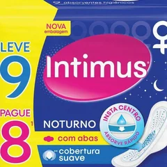 Absorvente Intimus noturno com abas