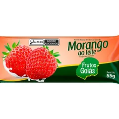 Picolé Morango ao Leite