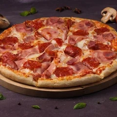 Pizza Mista + Refrigerante