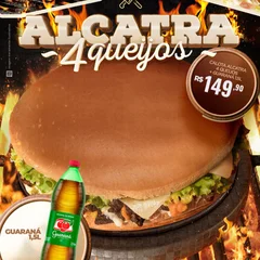 Combo Calota Alcatra 4 Queijos + Guaraná 1,5L