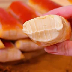 Sacolé Gourmet de Pudim com Calda Caramelizada