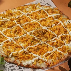 Pizza Fit de Frango com Creme de Ricota | Pizza Saudável