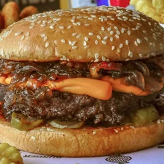 Burger Cheddar Aquele Clássico Com Burger de Fraldinha