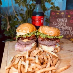 Barba Negra 150g Duplo + Batata P + Coca Zero ou Original