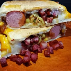 2 Dog de calabresa + 1 Fritas simples