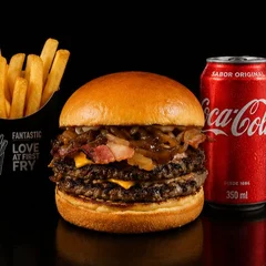 BOX SUPREMA | Texas BBK + Batata frita média + Refrigerante 350ml 