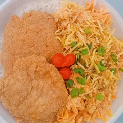 Salpicão com Bife de Frango Empanado 