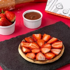 Esfiha Doce De Morango Com Chocolate