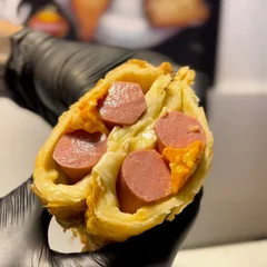 Enroladão de salsicha duplo