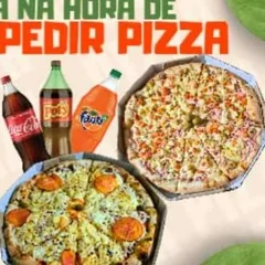 2 Pizzas Grande 35cm 8 pedaços (meio a meio) + Refrigerante