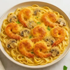 Camarão 4 Queijos com Champignon