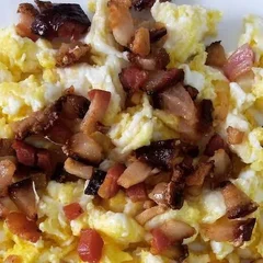 Ovos Mexidos com Bacon