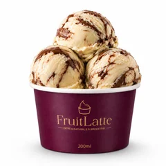 03 Bolas - Sorvete Ninho com Nutella Fruitlatte