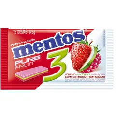 Chiclete Mentos 3 camadas Pure Fruit