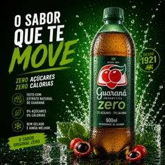 Guaraná antártica zero 600ml