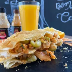 Pastel de Bacalhau com Azeitonas.