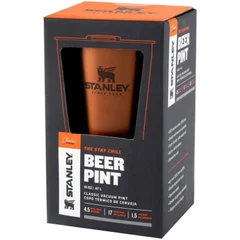 COPO STANLEY COM CX TAMPA E ABRIDOR COR LARANJA