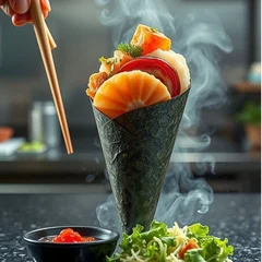 Monte o seu Temaki Roll