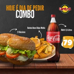 2 Clássicos + Batata Doce Média + Refri 1,5l