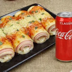 Panqueca de Presunto e Queijo + Coca Cola Lata
