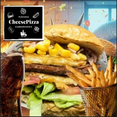 Combo Burguer Salada ( Com Batata Frita e Coca-Cola 310ml )