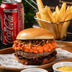 🍔 Combo Big Cheddar Crispy + batata + refri