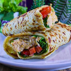 Wrap Salame Com Queijo