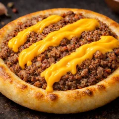 Carne com cheddar