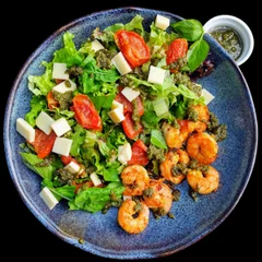 Camarão Caprese