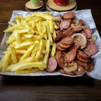 Calabresa com Fritas
