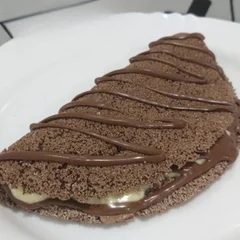 Tapioca Ninho c/ Nutella (massa de chocolate)