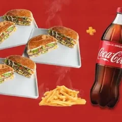 Monte seu Combo: Escolha 3 Xis + Fritas + Refri