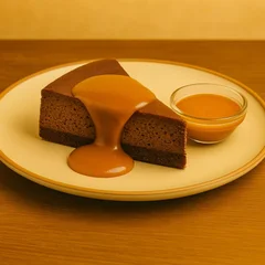 Cheesecake Duplo Chocolate Com Doce De Leite (Fatia)
