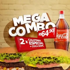 Combo 2 X Calotinha Especial + Coca Cola 600ml