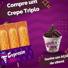 Crepe+Acai 180ml GRATIS (valido somente para tele)
