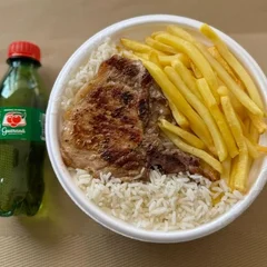 Bisteca & Fritas + Guaraná Pet + R$ 18,99 leve outra marmitex