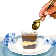 Bolo no Pote-Prestígio