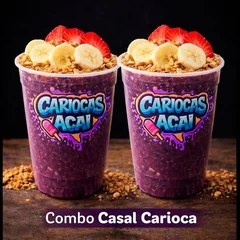 Combo Casal Carioca! 2 Açaí Carioca Power (500ml) + 3 complementos grátis!