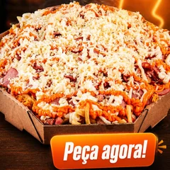 Batata Recheada de 30cm na caixa de pizza