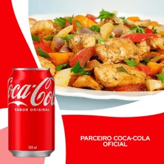 Isca de frango refogada (P)+ Coca Cola 350ml
