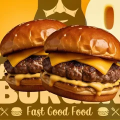 Cheese Burger Em Dobro